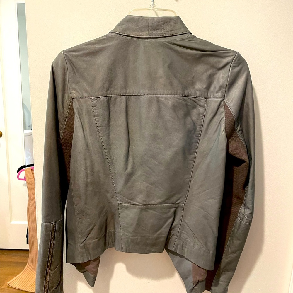 Trouvé Grey Leather Jacket